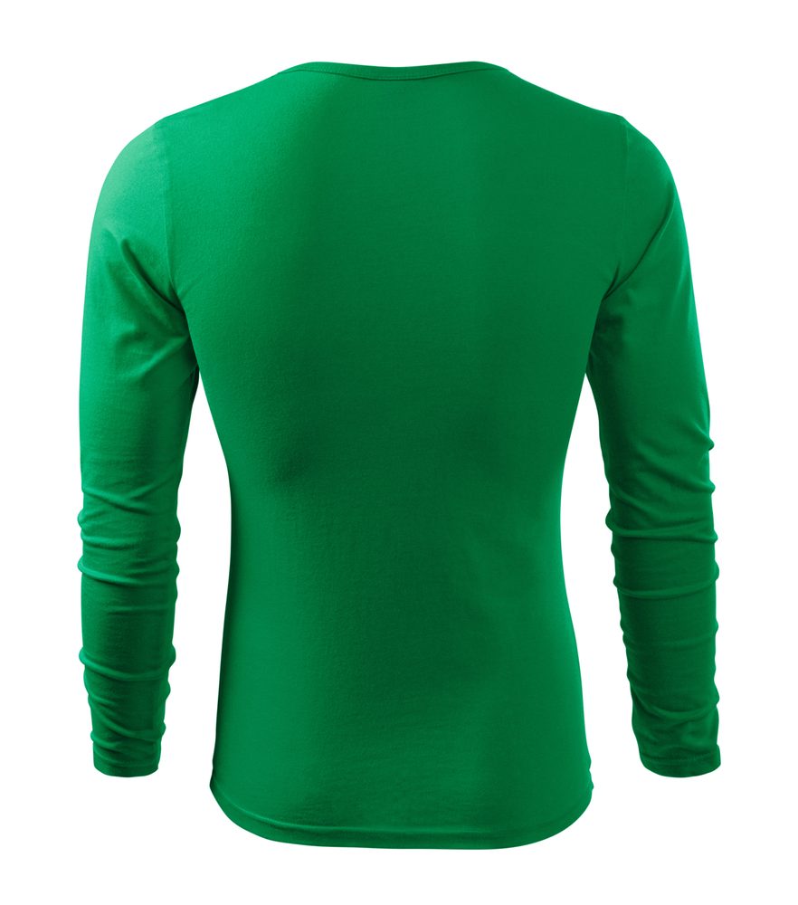 MALFINI Pánské tričko s dlouhým rukávem Fit-T Long Sleeve - Ocelově šedá | S