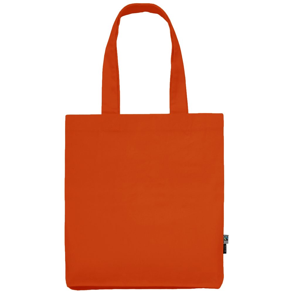 Levně Neutral Látková nákupní taška z organické Fairtrade bavlny - Oranžová