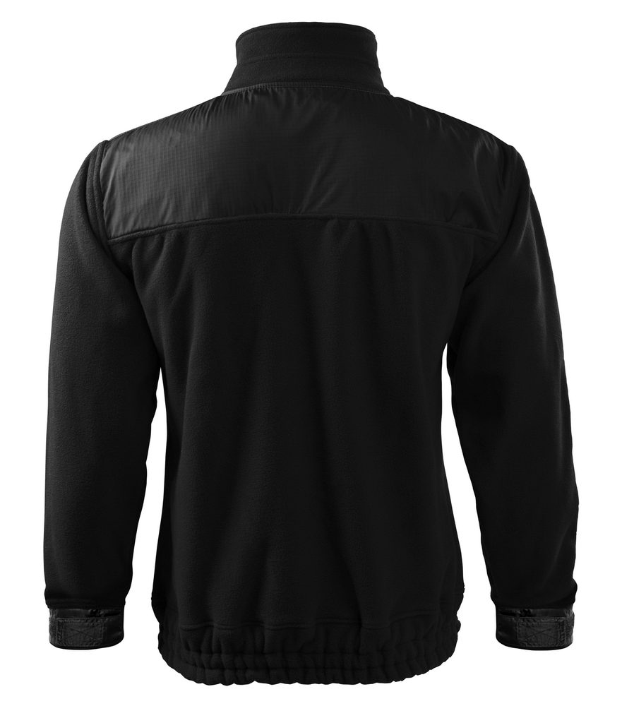 MALFINI Fleecová mikina Jacket Hi-Q - Ebony gray | XXXL