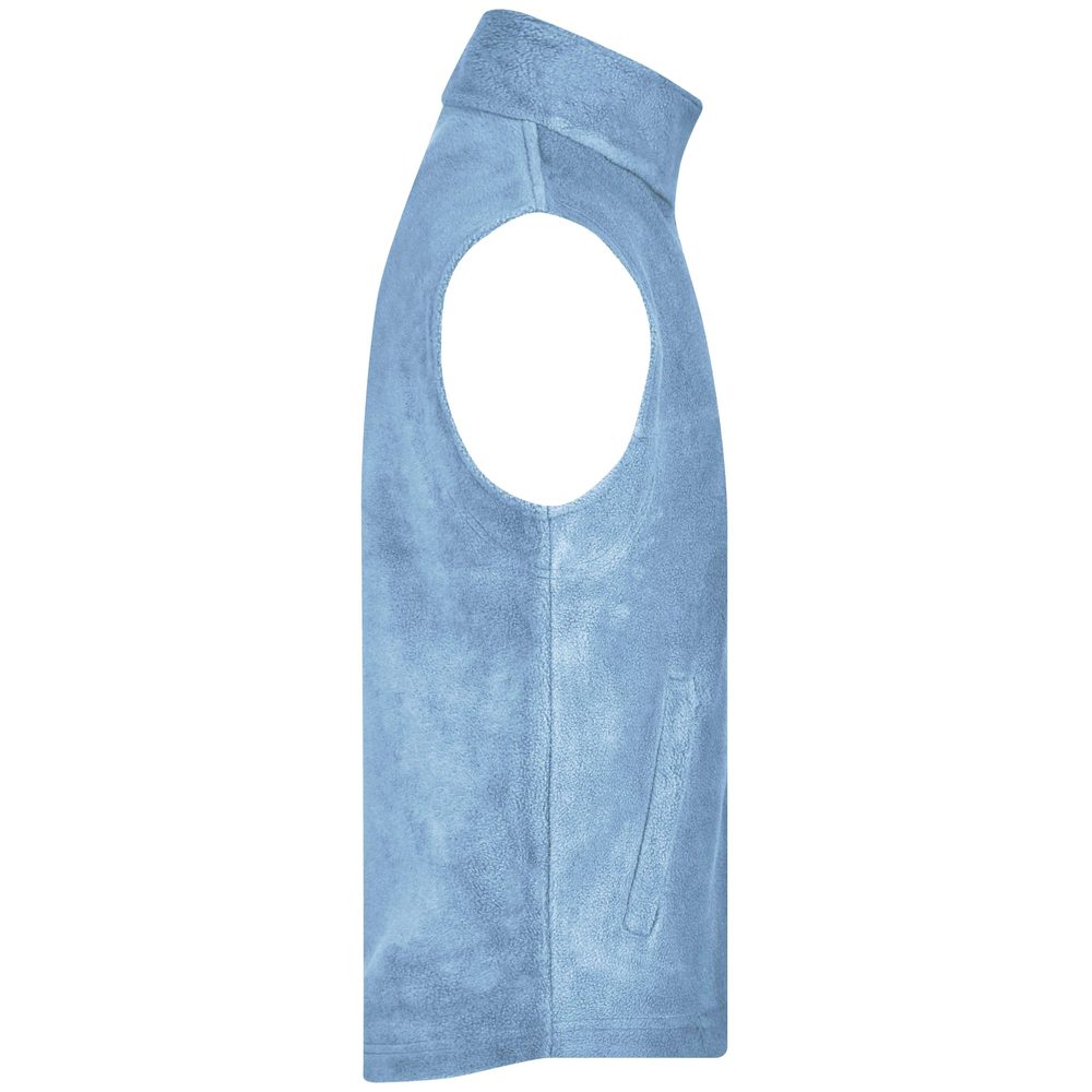James & Nicholson Pánská fleecová vesta JN045 - Tmavě modrá | XL
