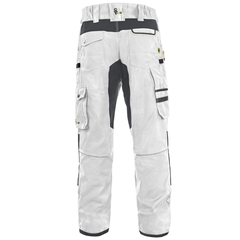 Canis (CXS) Montérkové kalhoty do pasu CXS STRETCH - Bílá / šedá | 56