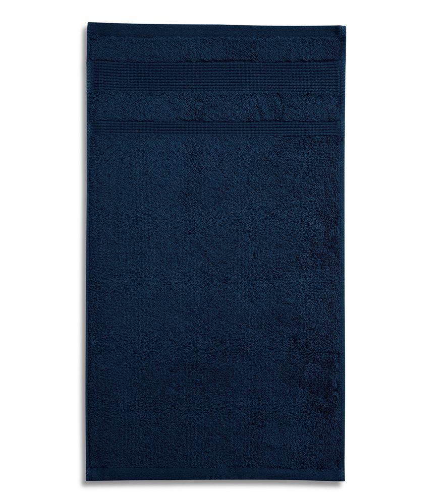 MALFINI Ručník Organic - Námořní modrá | 50 x 100 cm