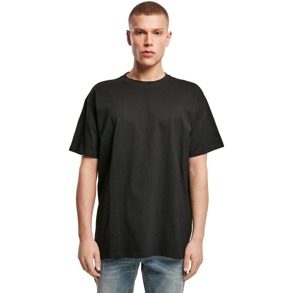 Build Your Brand Pánske tričko Heavy Oversize Tee - Beryl blue | S