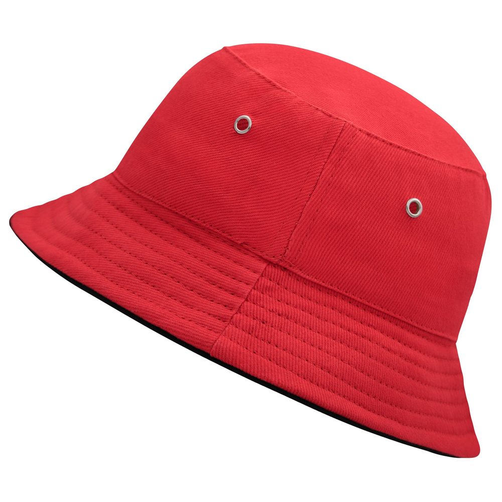 Myrtle Beach Dětský klobouček MB013 - Červená / černá | 54 cm
