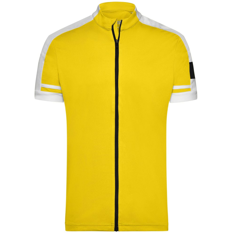 James & Nicholson Pánský cyklistický dres JN454 - Slunečně žlutá | XL
