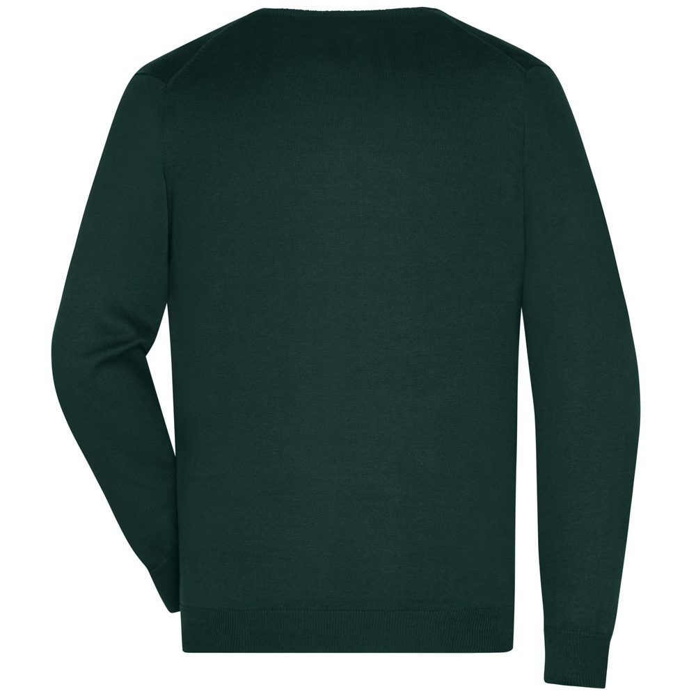 James & Nicholson Pánsky bavlnený sveter JN659 - Tmavomodrá | XL