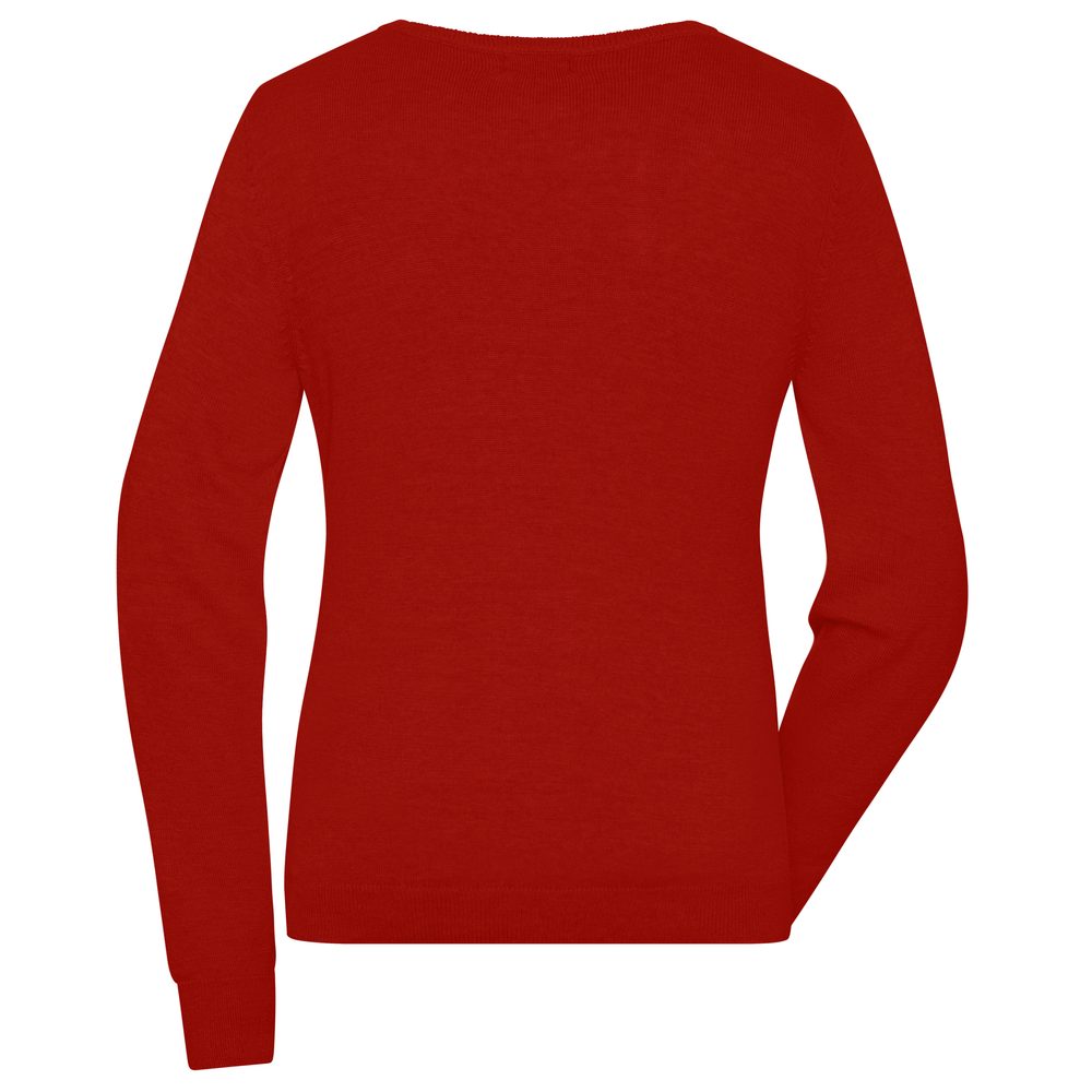 James & Nicholson Ľahký dámsky pletený sveter JN1313 - Červená | XS