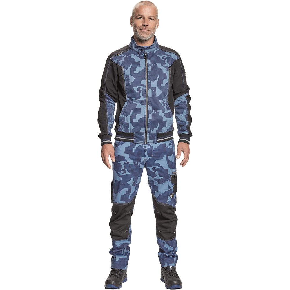 Cerva Pánska pracovná blúza NEURUM CAMOUFLAGE - Tmavomodrá | 64