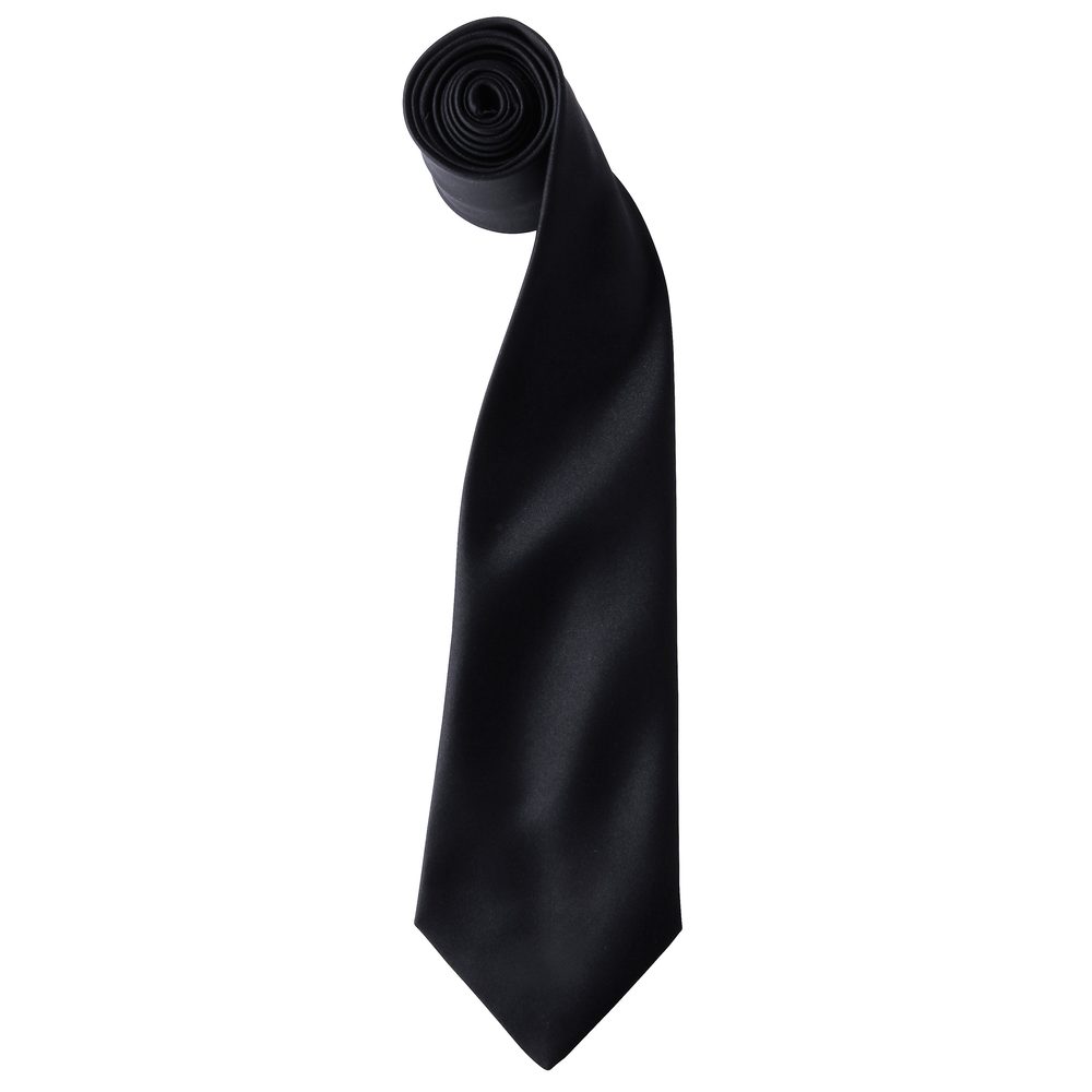 Levně Premier Workwear Saténová kravata - Černá