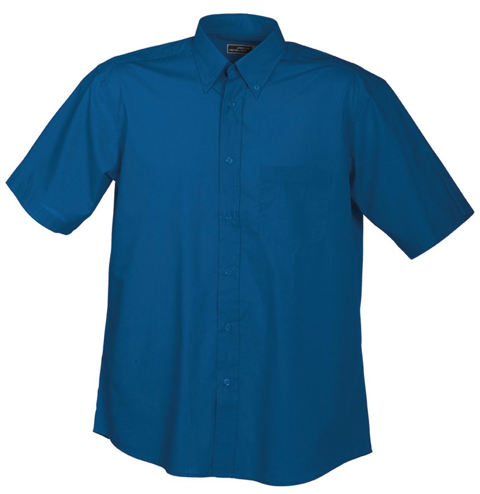 James & Nicholson Pánska košeľa s krátkym rukávom JN601 - Kráľovská modrá | S