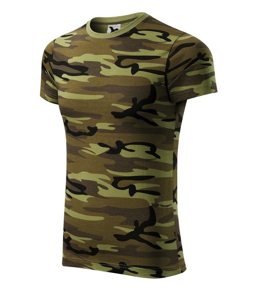 MALFINI Maskáčové tričko Camouflage - Maskáčová hnědá | XXXL