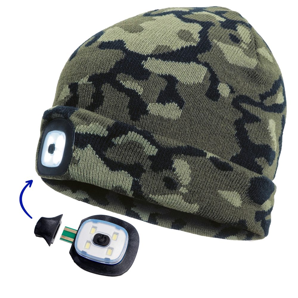 Cerva Čiapka so svetlom DEEL LED - Maskáčová