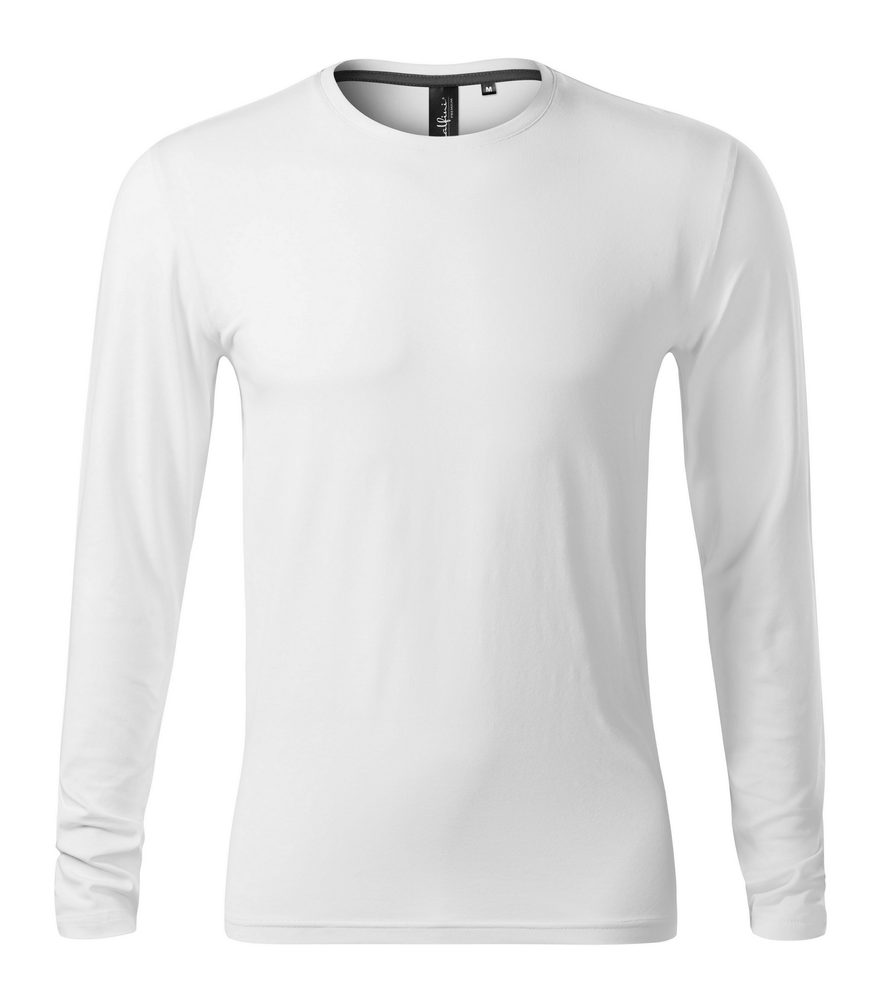 MALFINI (Adler) Pánske tričko s dlhým rukávom Brave - Bílá | XL