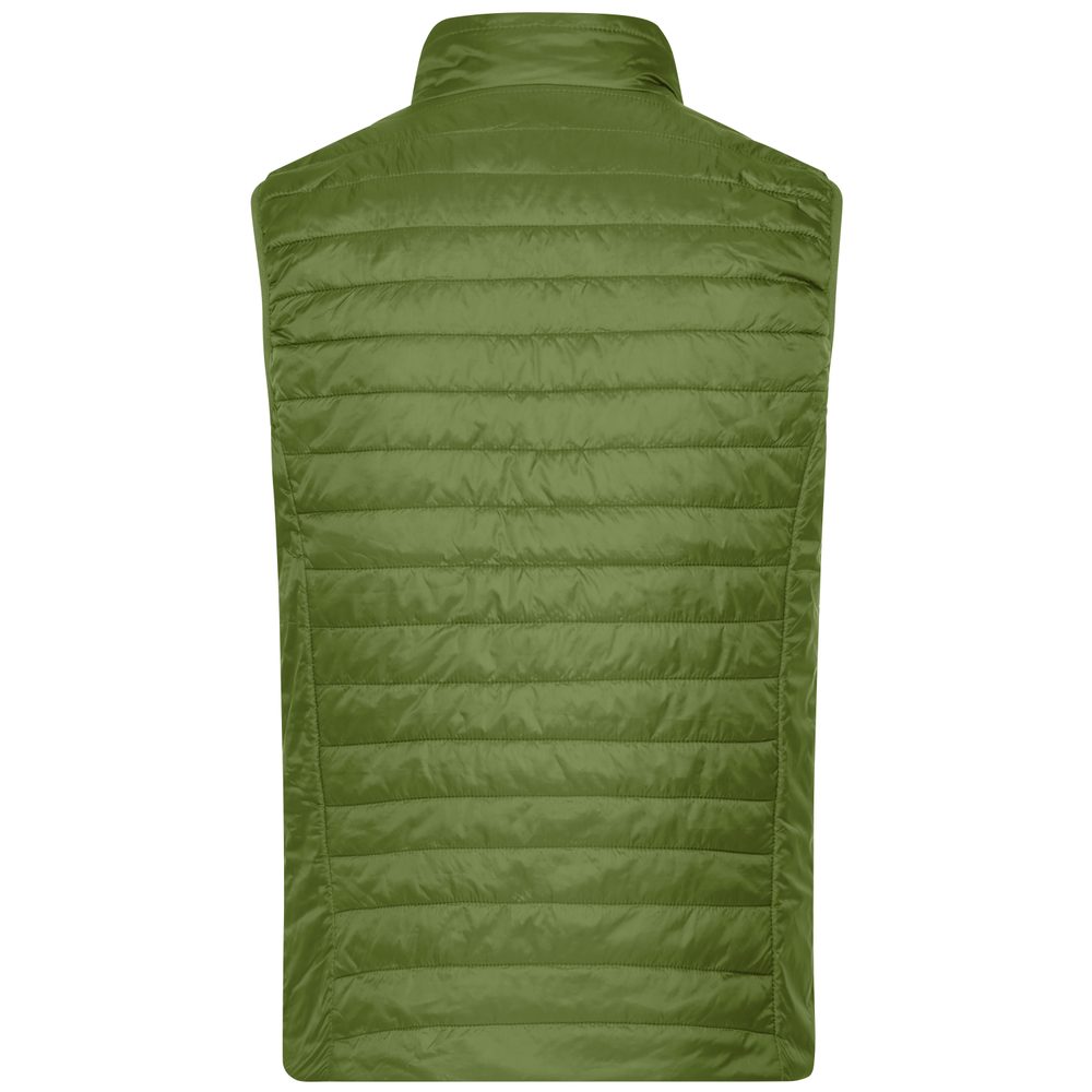 James & Nicholson Lehká pánská oboustranná vesta JN1090 - Zelená / žlutozelená | M