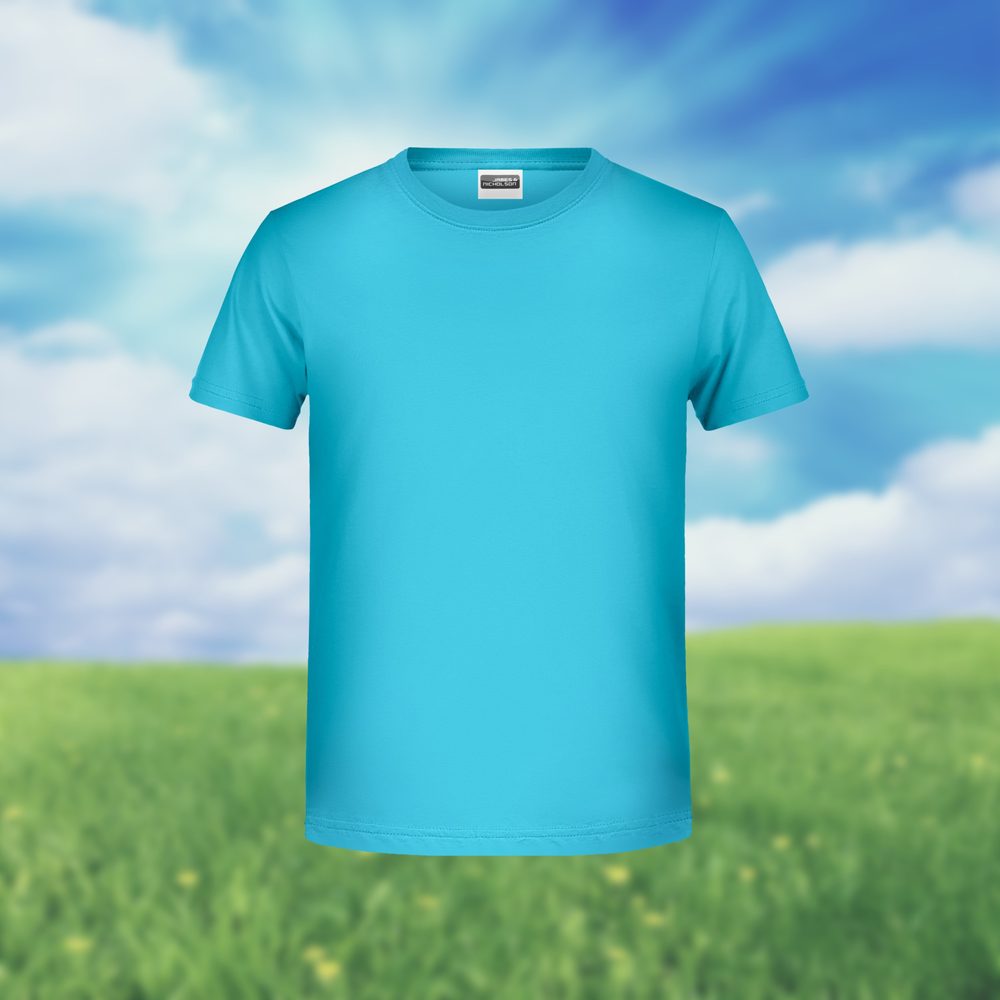 James & Nicholson Klasické chlapčenské tričko z biobavlny 8008B - Tmavá kráľovská modrá | L