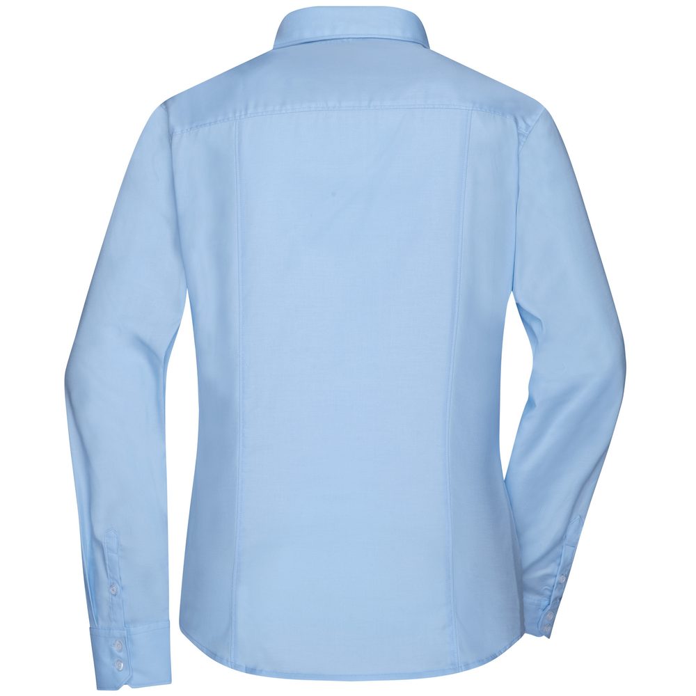 James & Nicholson Dámska košeľa s dlhým rukávom JN681 - Svetloružová | L