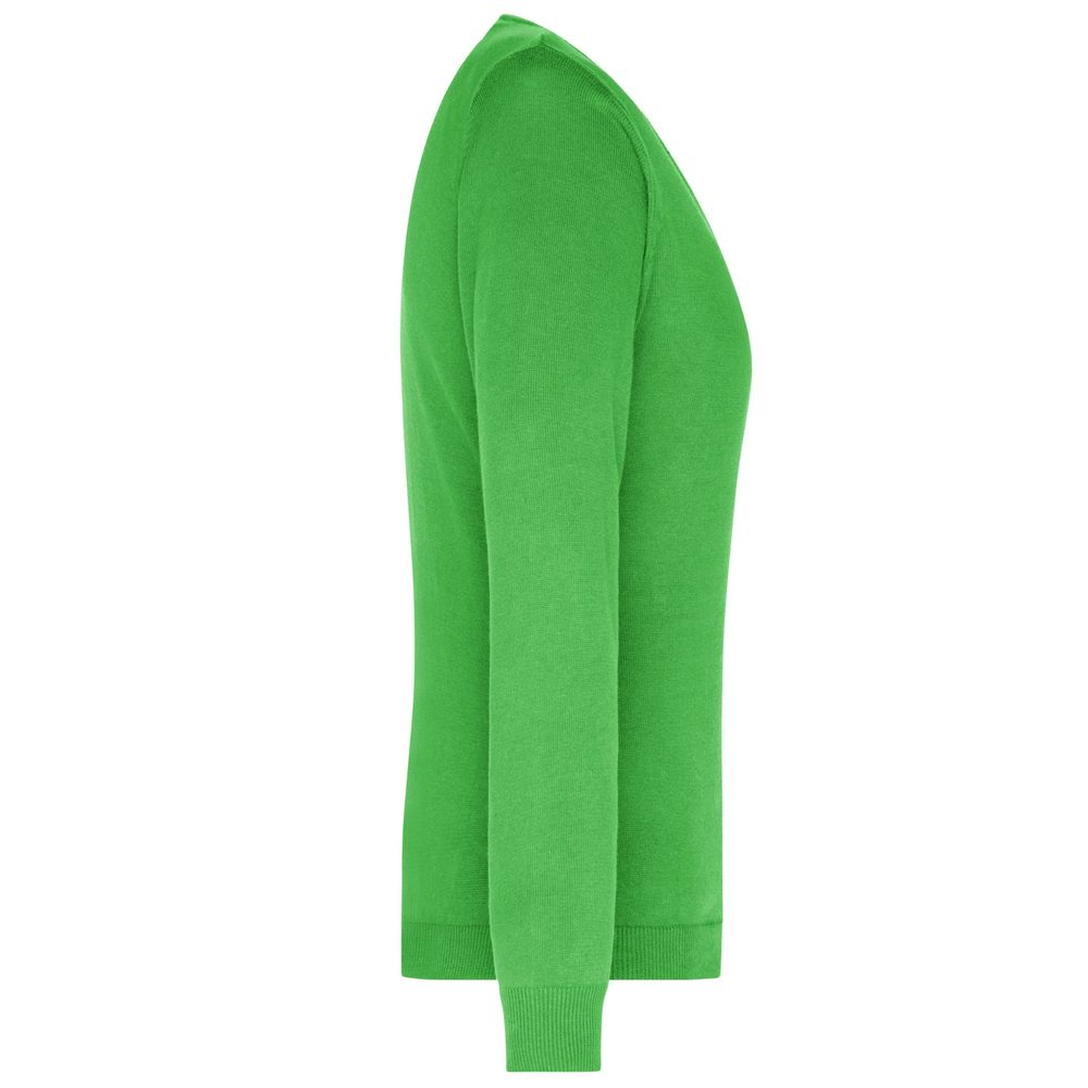 James & Nicholson Dámsky bavlnený sveter JN658 - Lesná zelená | XS