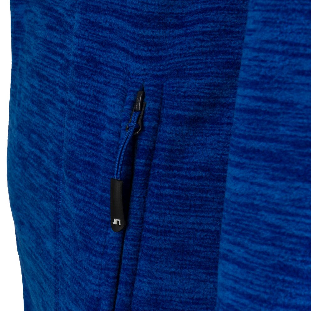 James & Nicholson Dámska fleecová mikina JN769 - Modrý melír / tmavomodrá | M