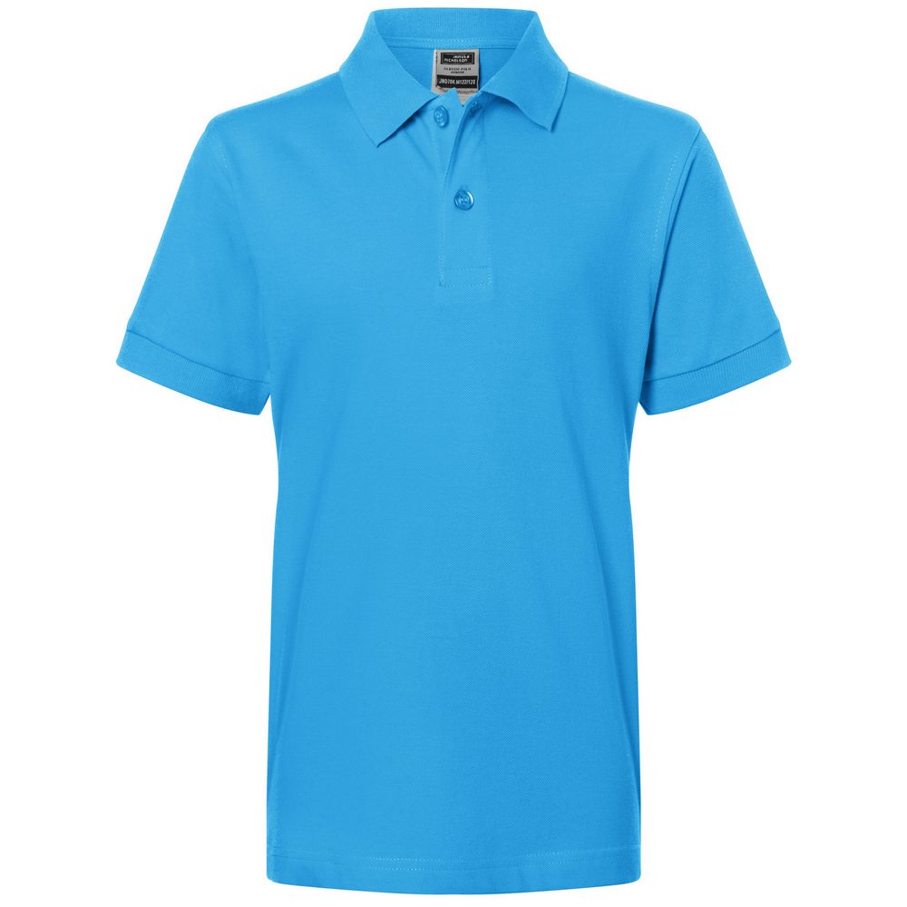 James & Nicholson Detská polokošeľa JN070k - Aqua | M