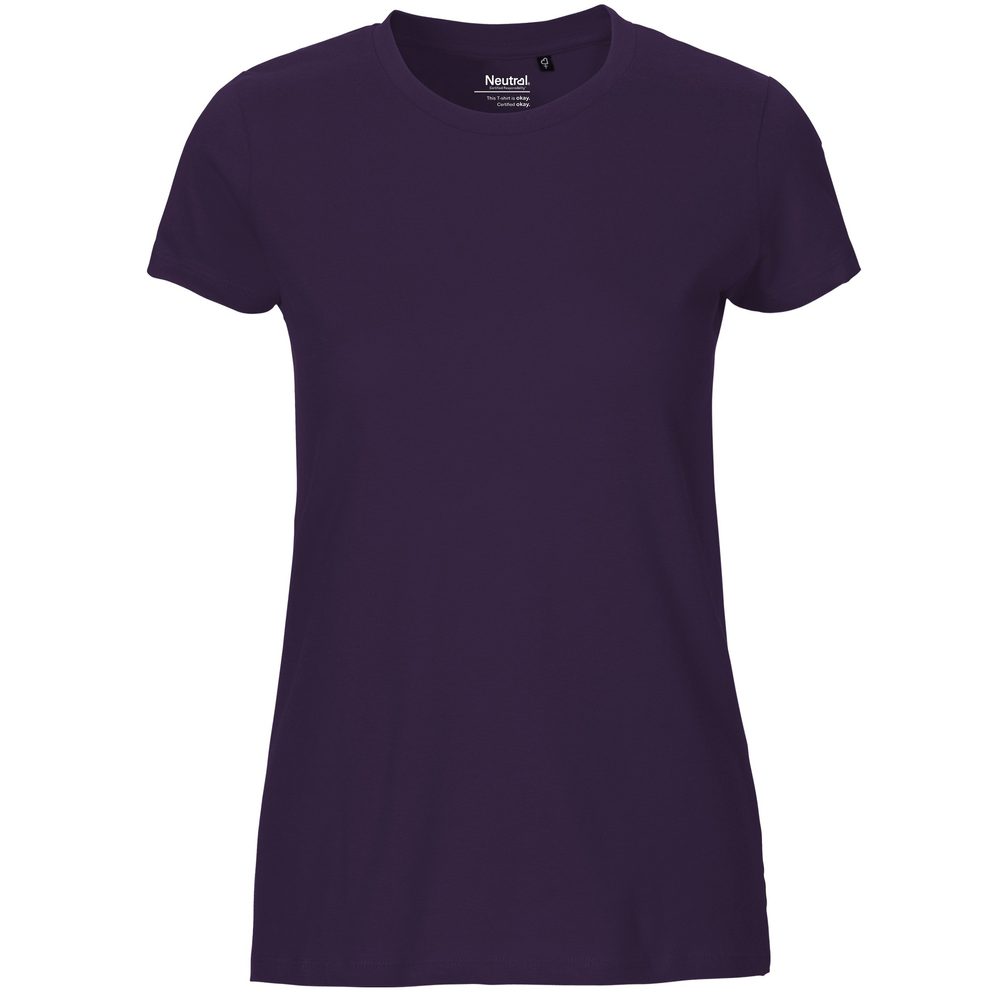 Neutral Dámske tričko Fit z organickej Fairtrade bavlny - Fialová | XXL