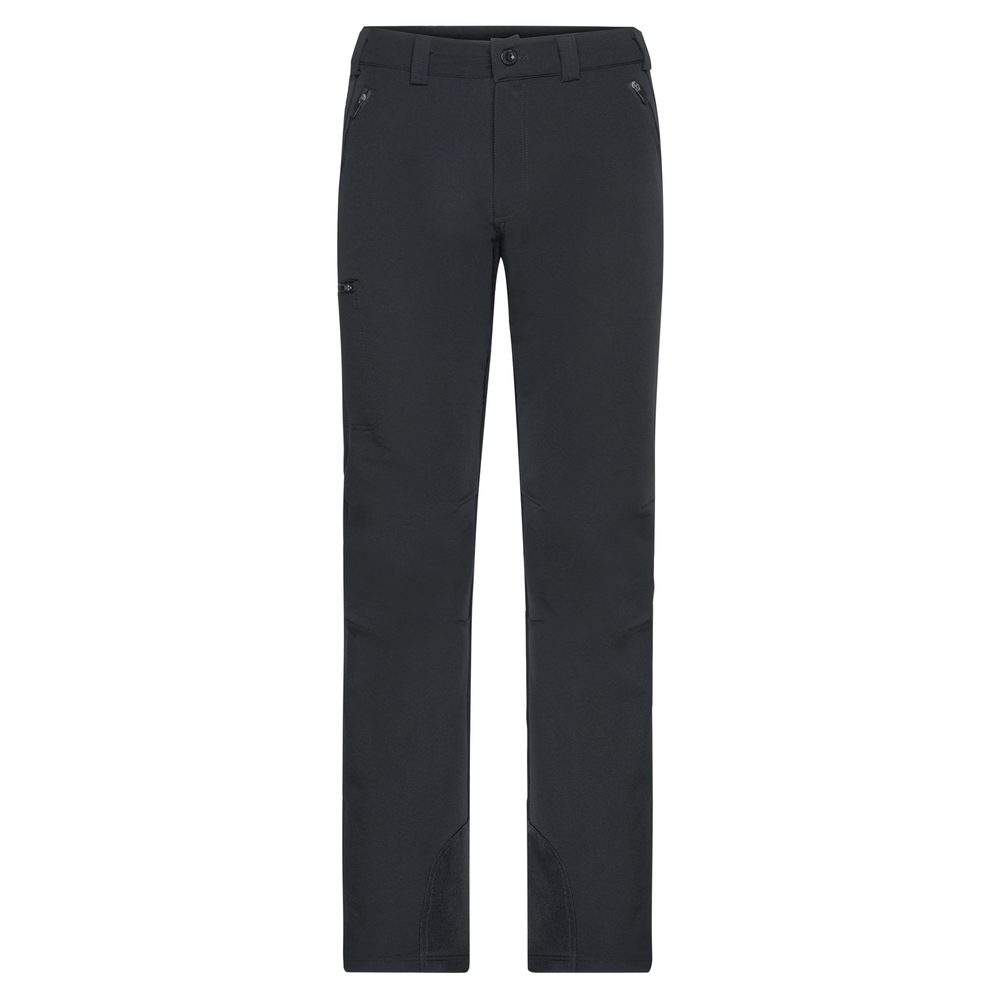 James & Nicholson Pánske elastické outdoorové nohavice JN585 - Čierna | S