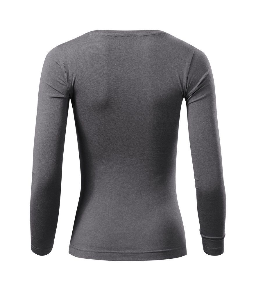 MALFINI Dámské tričko s dlouhým rukávem Fit-T Long Sleeve - Středně zelená | S