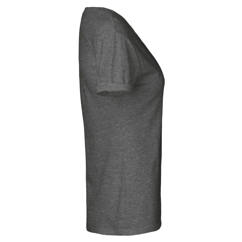 Neutral Dámské tričko s ohrnutými rukávy z organické Fairtrade bavlny - Sportovně šedá | XL