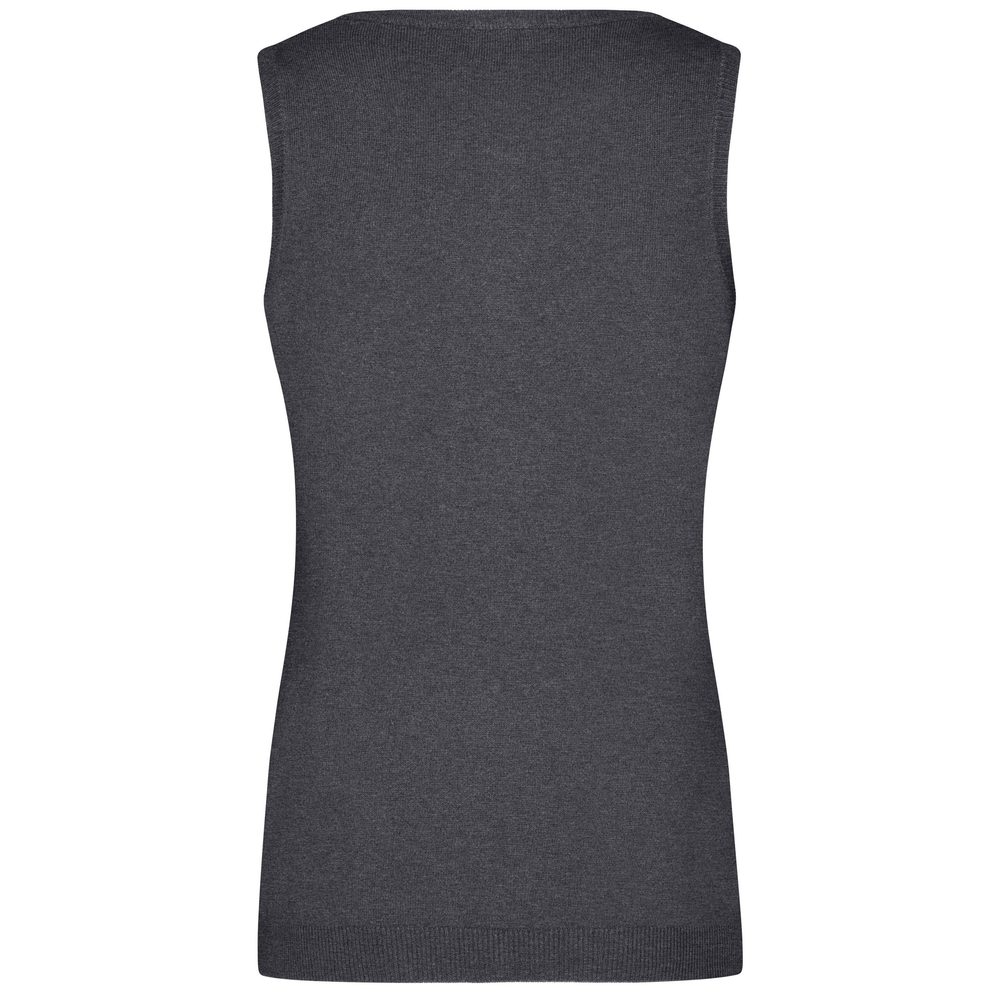 James & Nicholson Dámsky sveter bez rukávov JN656 - Tmavomodrá | S