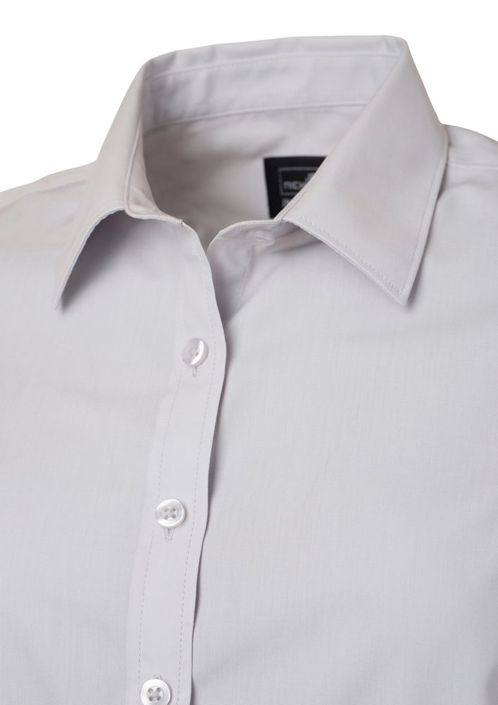 James & Nicholson Dámská košile s dlouhým rukávem JN677 - Hnědá | XXXL