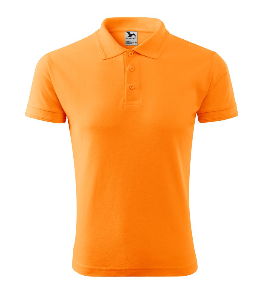 MALFINI Pánská polokošile Pique Polo - Mandarinkově oranžová | XXXL