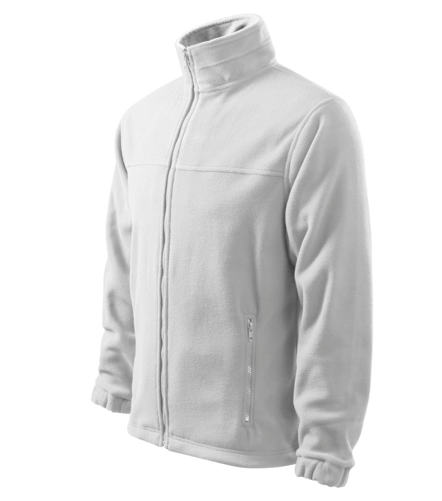MALFINI Pánská fleecová mikina Jacket - Bílá | M