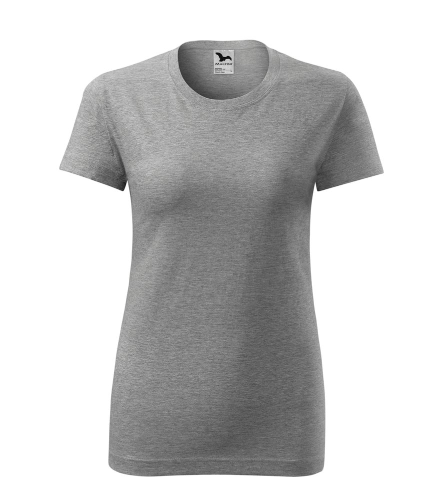 MALFINI Dámské tričko Classic New - Tmavě šedý melír | XXL