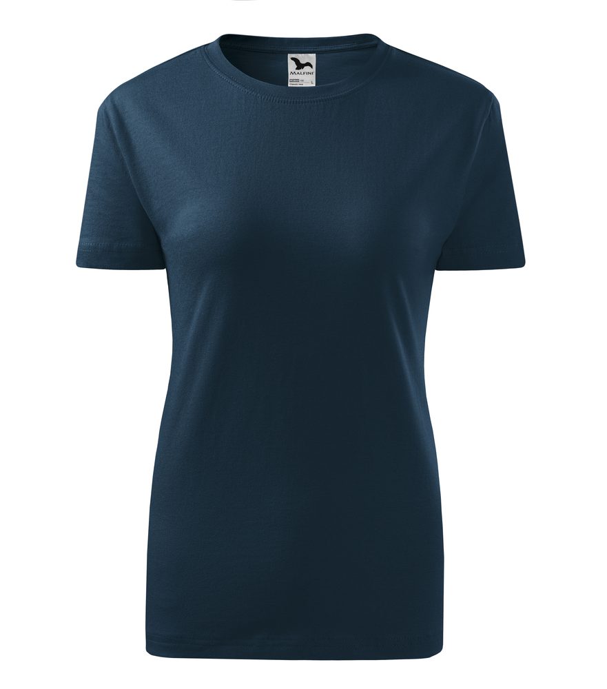 MALFINI Dámské tričko Classic New - Námořní modrá | XS