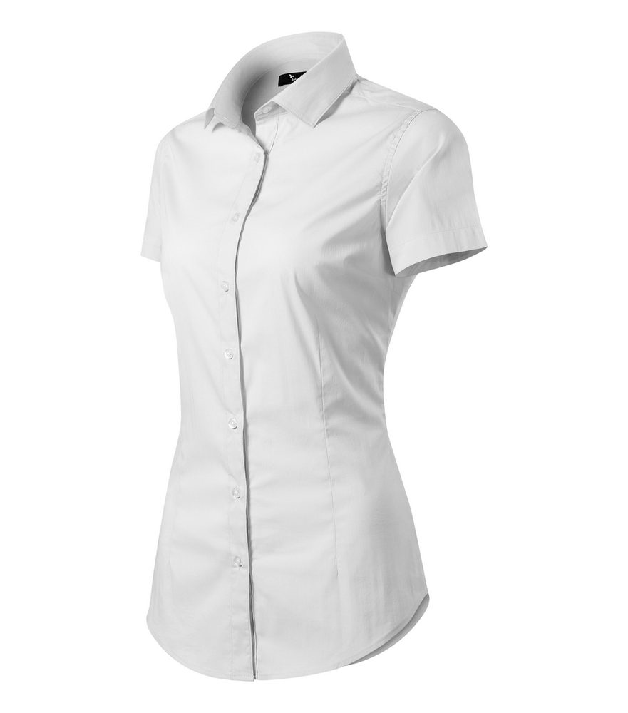 MALFINI Dámská košile s krátkým rukávem Flash - Světle modrá | XXL