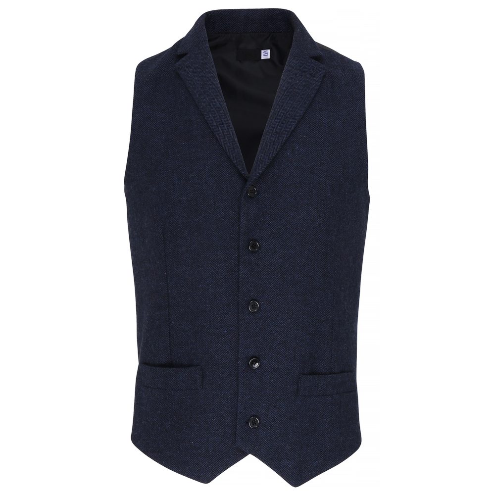 Premier Workwear Pánská vlněná vesta - Tmavě modrá | L