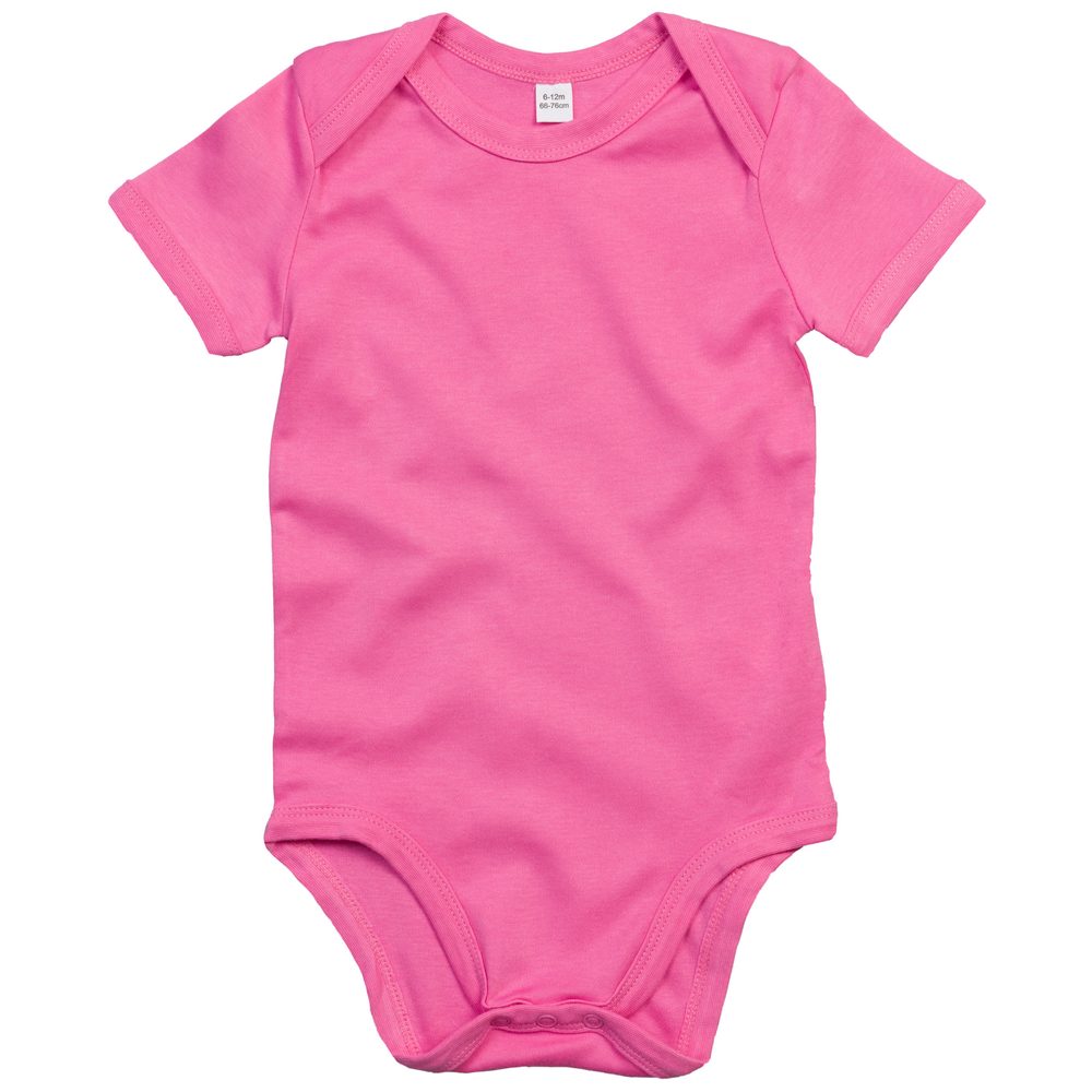 Babybugz Dojčenské body s krátkymi rukávmi - Bubble gum ružová | 12-18 mesiacov