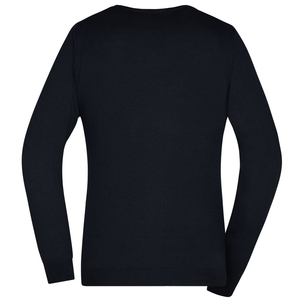 James & Nicholson Dámsky bavlnený sveter JN658 - Tmavomodrá | S