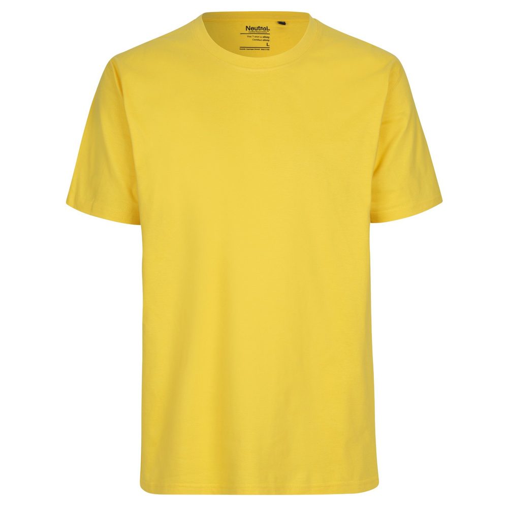 Neutral Pánske tričko Classic z organickej Fairtrade bavlny - Žltá | M