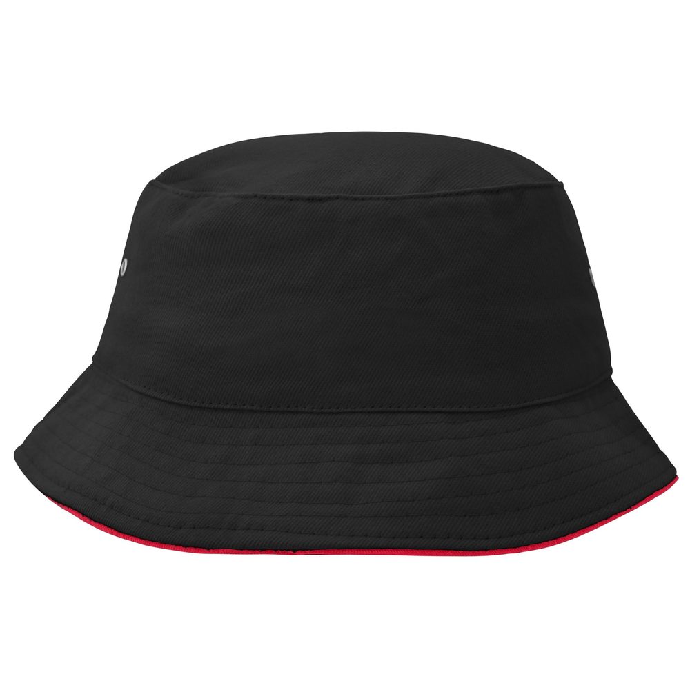 Myrtle Beach Bavlnený klobúk MB012 - Čierna / čierna | S/M
