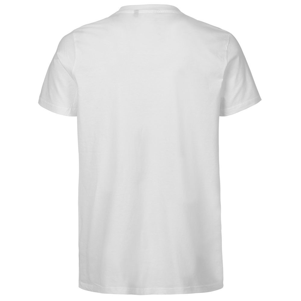 Neutral Pánské tričko Fit z organické Fairtrade bavlny - Bílá / tmavě modrá | XL