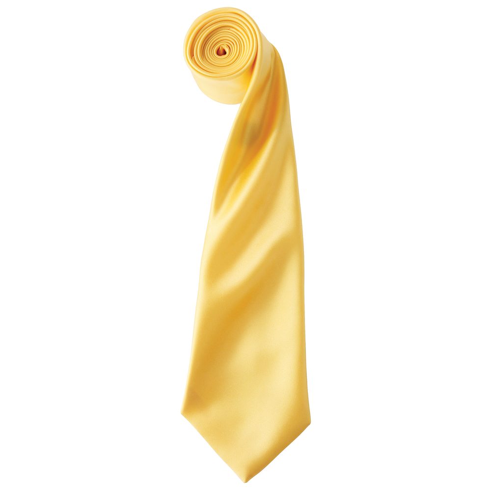 E-shop Premier Workwear Saténová kravata # Zlato žltá
