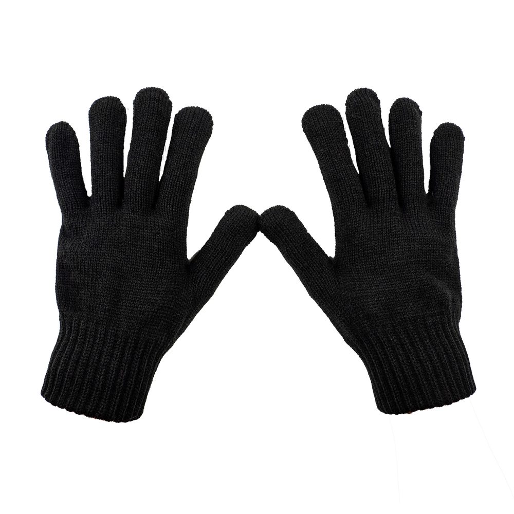 Bontis Pánské pletené zimní rukavice - Černá