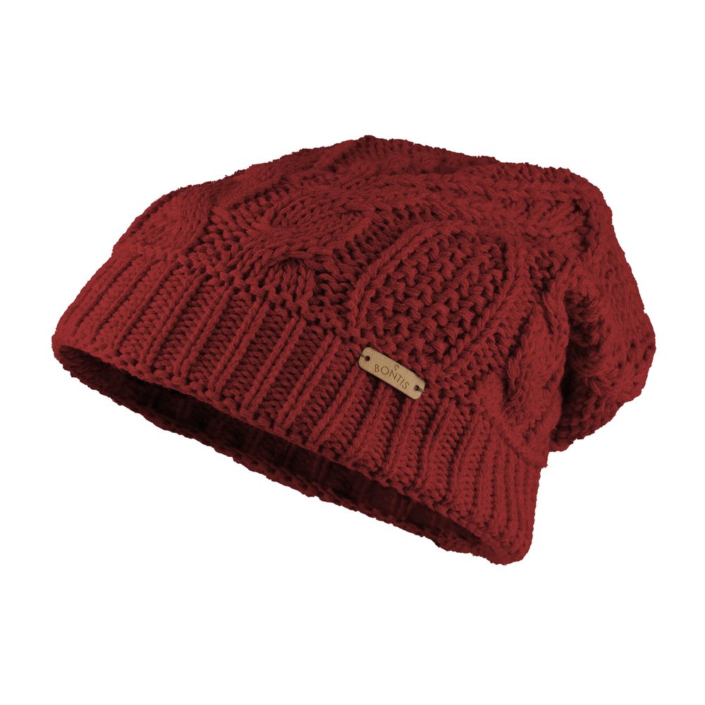 E-shop Bontis Dvojitá dámska padnutá zimná čiapka # Vínová # uni