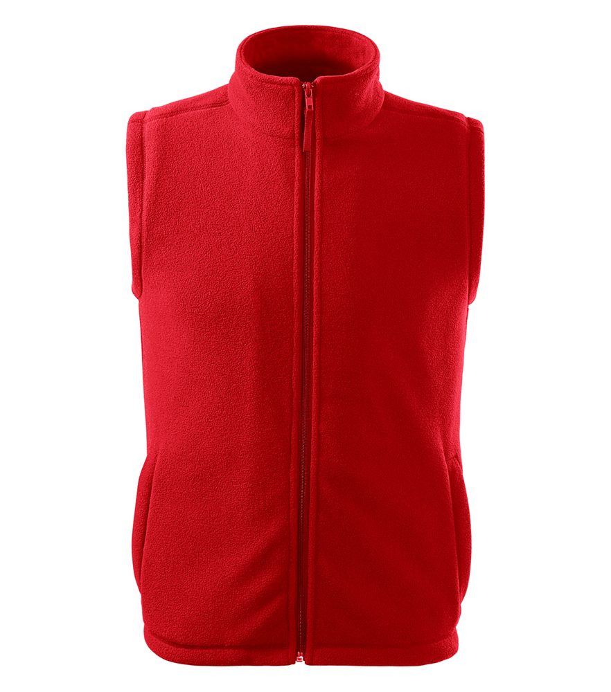 MALFINI Fleecová vesta Next - Červená | XS