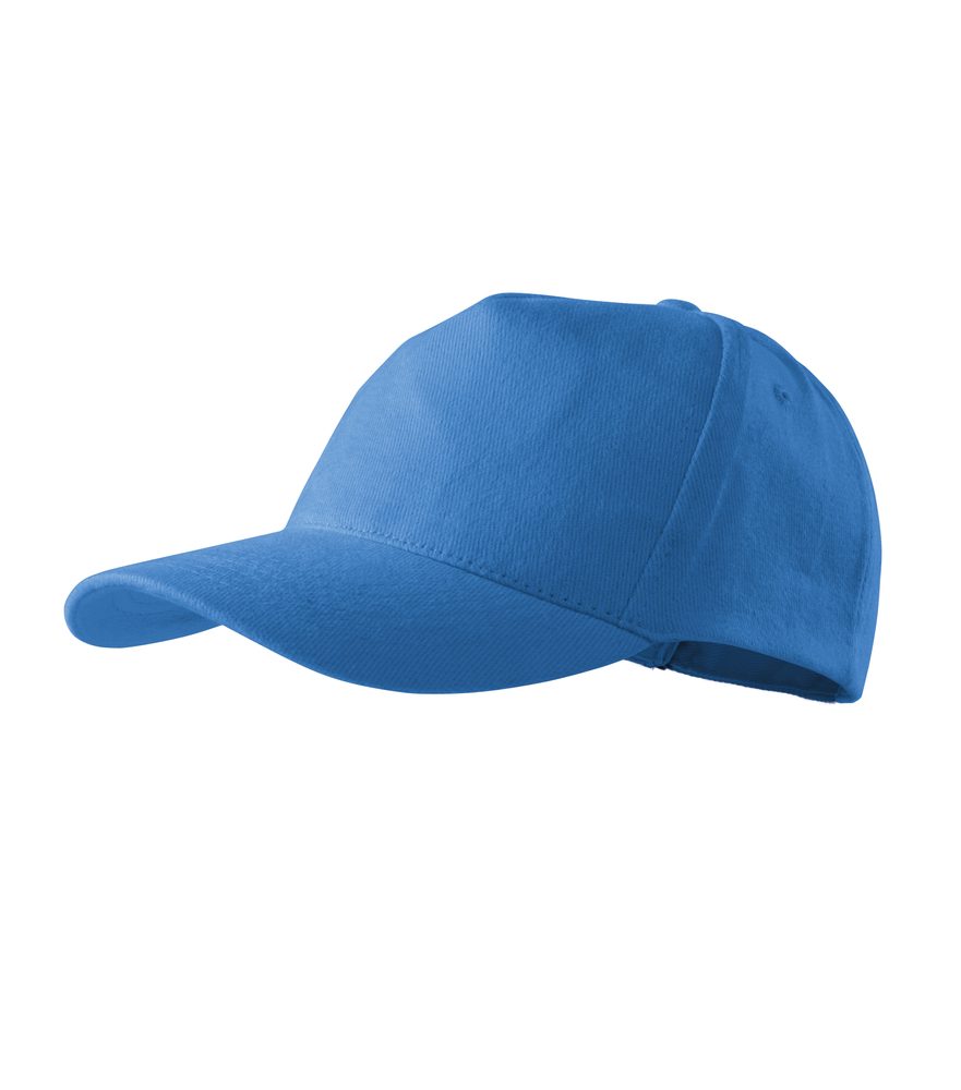 MALFINI Kšiltovka 5P - Azurově modrá | uni