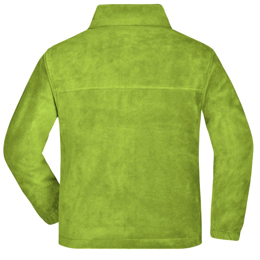 James & Nicholson Detská fleece mikina JN044k - Limetkovo zelená | XL