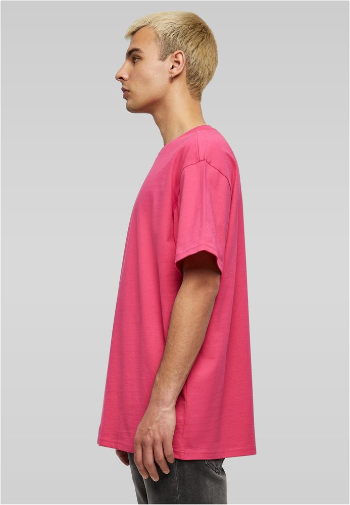 Build Your Brand Pánske tričko Heavy Oversize Tee - Cherry | M