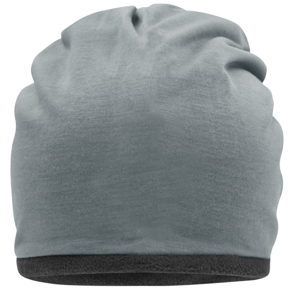 Myrtle Beach Čepice Single Beanie MB7131 - Jasně modrá / tmavě šedá