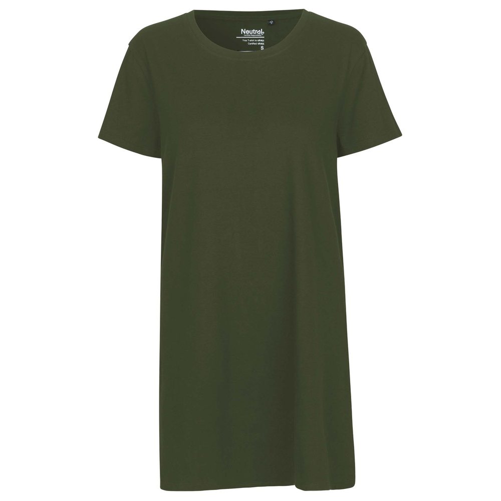 Neutral Dámské dlouhé tričko z organické Fairtrade bavlny - Military | XL