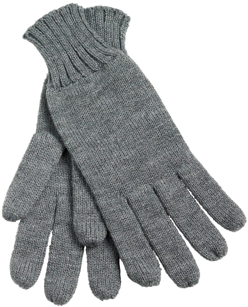Levně Myrtle Beach Pletené rukavice MB505 - Tmavě šedý melír
